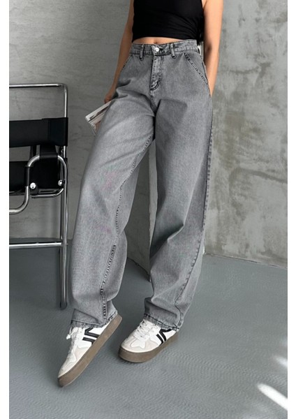 Baggy Jean - Gri- 42 fırsatları
