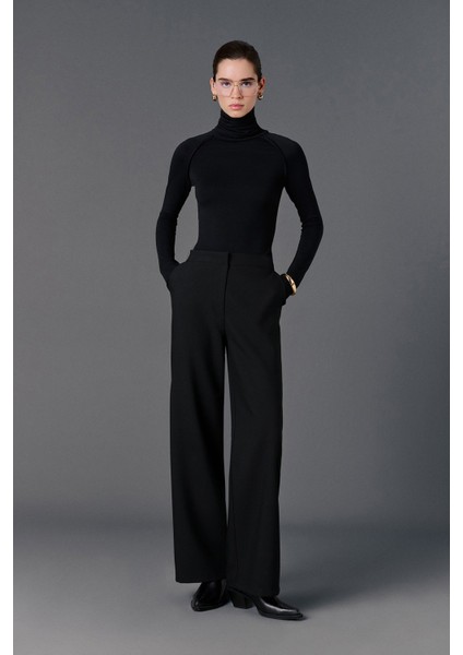 Yüksek Bel Düz Kesim Pantolon fiyatları