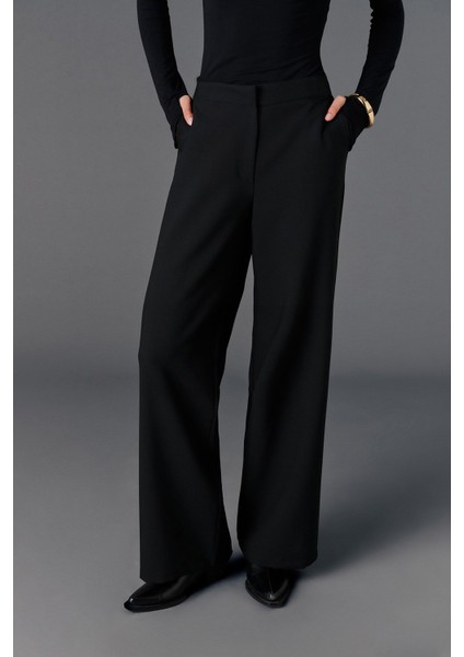 Yüksek Bel Düz Kesim Pantolon fırsatları