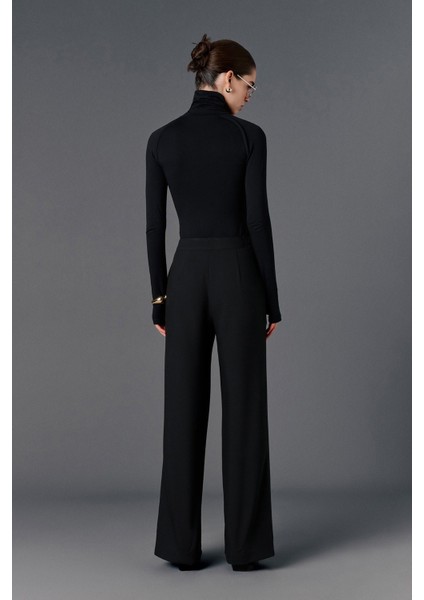 Yüksek Bel Düz Kesim Pantolon indirimleri