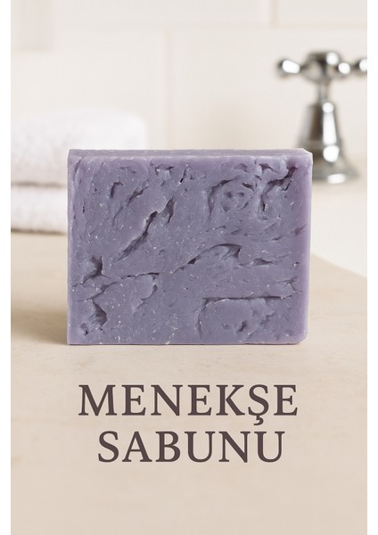 Menekşe Sabunu – Hoş Kokulu & Cilt Yatıştırıcı Bitkisel El Yapımı Sabun 110G