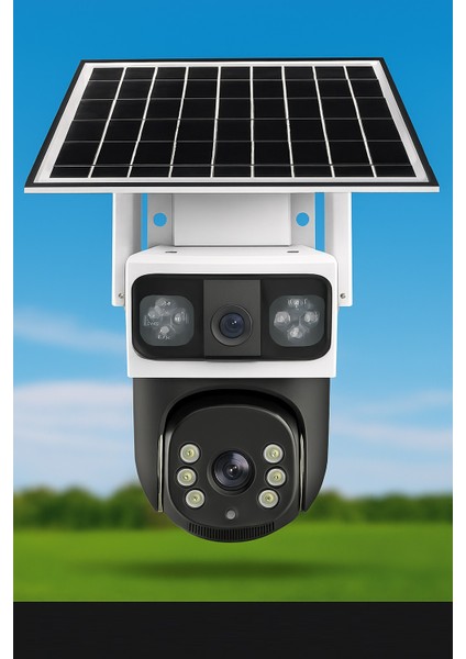 PRO-8200GIP 4mp 2 Kameralı E-Sim 4g Solar Smart Kamera Güneş Panelli Hieasy Yazılım fiyatları