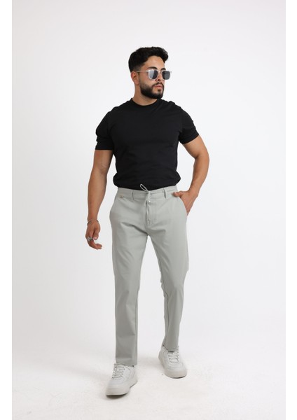 Relaxed Fit (Pilesiz) Lacivert Düz Jogger Pantolon