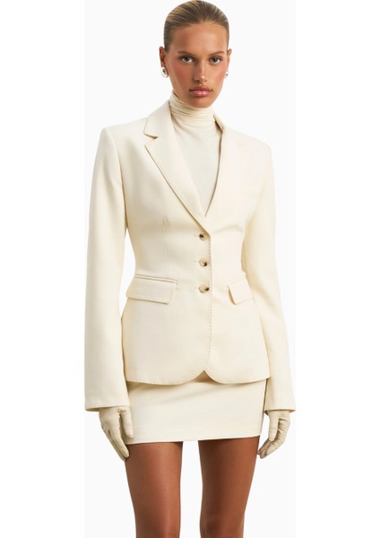 Single Breasted Cinched Waist Blazer Kadın Ceket indirimleri