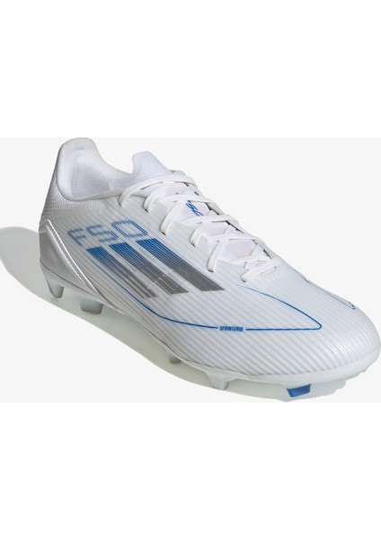 F50 League Erkek Beyaz Çim Saha Kramponu.-