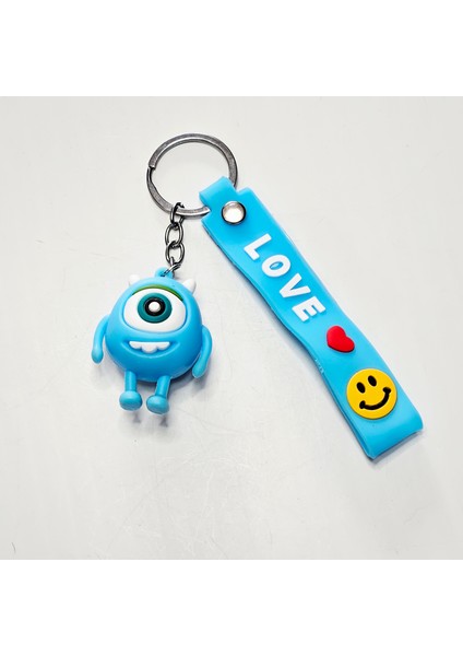 Anahtarlık 3D Silikon Anahtarlik Tek Gözlü Çzgfilm Karakteri modelleri