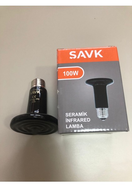 100W E27 Seramik Infrared Lamba ( Işık Vermez Seramik Isıtıcı E 27 Lamba Tarzında ) fırsatları