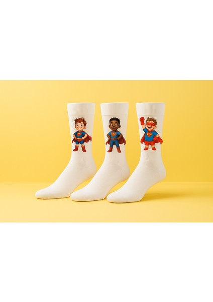 3'lü Paket Avantajı, Kişiye Özel Fotoğraf Baskılı Çorap | Unisex Tasarım | Hediye Seçeneği