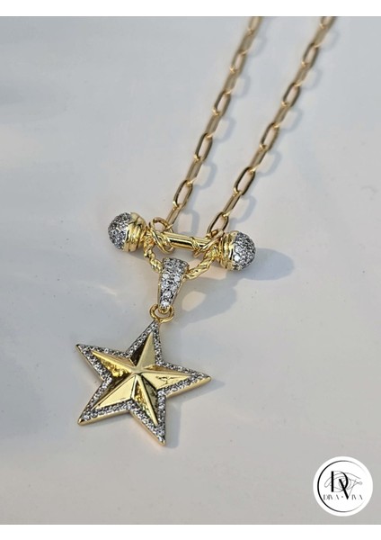 - Glow Necklaces – Işıltılı Gold Kaplama Yıldız Kadın Kolye (KOD-364) fiyatları