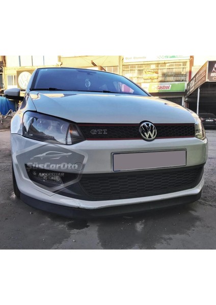 Vw Polo Mk5 6r-6c 2009-2017 Uyumlu Üniversal Astra H Lip Esnek Ön Lip 2 Parça Tampon Altı Dil Karlık Ön Ek