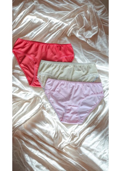 Kadın Penye Esnek Külot 3 Lü Paket S-M Beden
