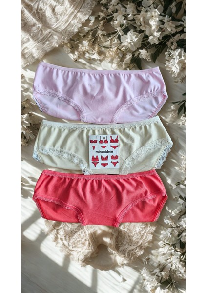 Kadın Penye Esnek Külot 3 Lü Paket S-M Beden modelleri
