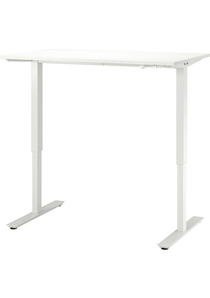 Trotten Yüksekliği Ayarlanabilen Çalışma Masası Beyaz 120 x 70 cm