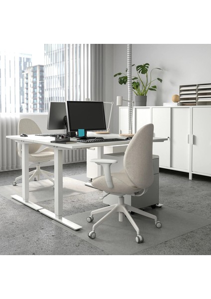 Trotten Yüksekliği Ayarlanabilen Çalışma Masası Beyaz 120 x 70 cm modelleri