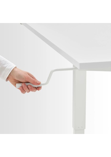 Trotten Yüksekliği Ayarlanabilen Çalışma Masası Beyaz 120 x 70 cm indirimleri