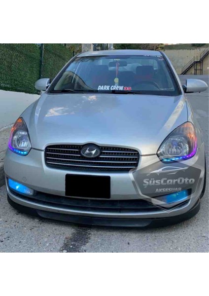 Hyundai Accent Era 2006-2012 Uyumlu Üniversal Astra H Lip Esnek Ön Lip 2 Parça Tampon Altı Dil Karlık Ön Ek