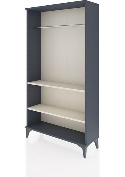 Arges Dolap 2 Raflı Kapaklı Tek Askılı 88X30X163 Antrasit-Aytaşı modelleri