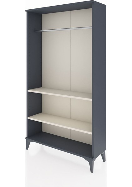 Arges Dolap 2 Raflı Kapaklı Tek Askılı 88X30X163 Antrasit-Aytaşı fırsatları