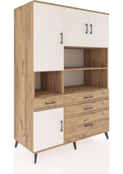 Kronos Dolap 9 Raflı 4 Çekmeceli 4 Kapaklı 132X59X195 Çam-Aytaşı/çam fiyatları