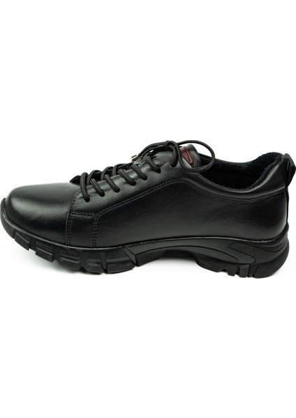 501 Deri Dükkanı Siyah Deri Günlük Kadın Ayakkabı modelleri