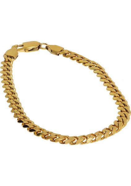 Erkek 5 mm Zincir Çelik Bileklik