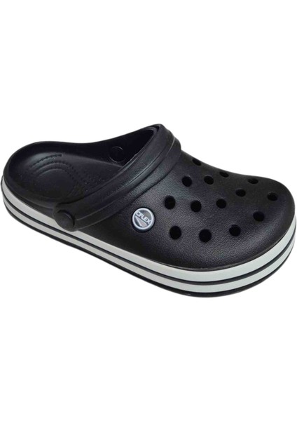 Siyah Unisex Cross Delikli Terlik - Hafif ve Rahat Yazlık Günlük Bahçe Terliği modelleri