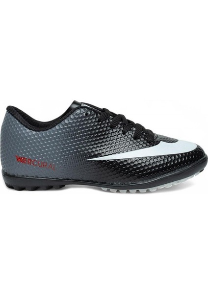 Wlk Siyah Beyaz Halı Saha Erkek Futbol Ayakkabı