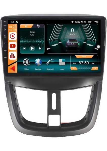 Peugeot 207 2006/2013 Androidauto/carplay Multimedya