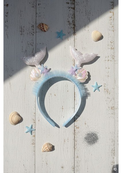 Mermaid Konsept Double Tail Deniz Kızı Kız Çocuk Taç Kutlama Parti Tacı fiyatları