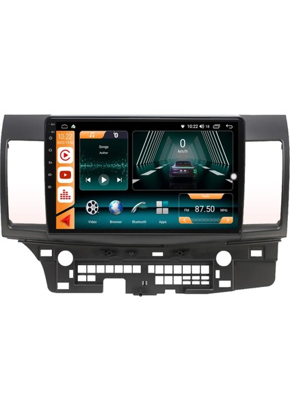Mitsubishi Lancer 2007/2012 Androidauto/carplay Multimedya