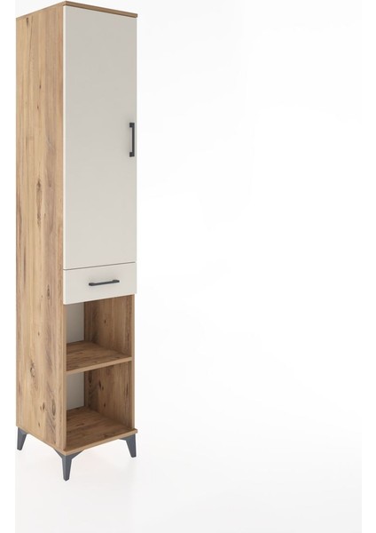 Hyperion Dolap 3 Raflı Tek Çekmeceli Tek Askılı 44X44X221 Çam-Aytaşı fiyatları