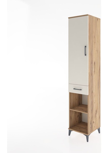 Hyperion Dolap 3 Raflı Tek Çekmeceli Tek Askılı 44X44X221 Çam-Aytaşı modelleri