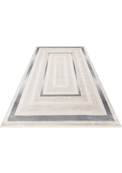 Mahal MHL 13 Krem Mavi - Viskon Halı | Sık Dokuma Salon Halısı indirimleri