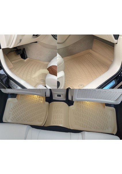 Mercedes C Serisi W204 Bej Havuzlu 3D Paspas, 2007-2014