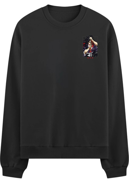 Kokushibo | Ay Kesiği (Moon Slice) Oversize Sweatshirt