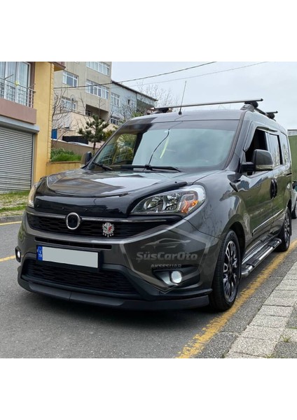 Fiat Doblo D4 2015-2021 Uyumlu Üniversal Astra H Lip Esnek Ön Lip 2 Parça Tampon Altı Dil Karlık Ön Ek