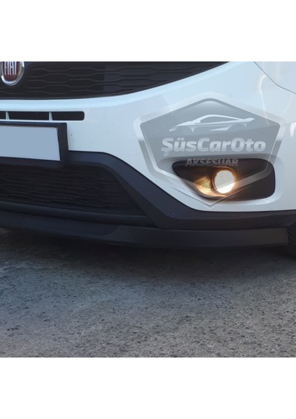 Fiat Doblo D4 2015-2021 Uyumlu Üniversal Astra H Lip Esnek Ön Lip 2 Parça Tampon Altı Dil Karlık Ön Ek