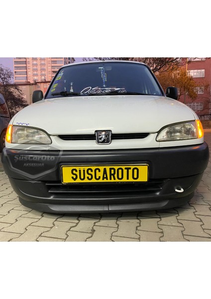 Peugeot Partner 1 1996-2003 Uyumlu Üniversal Astra H Lip Esnek Ön Lip 2 Parça Tampon Altı Dil Karlık Ön Ek