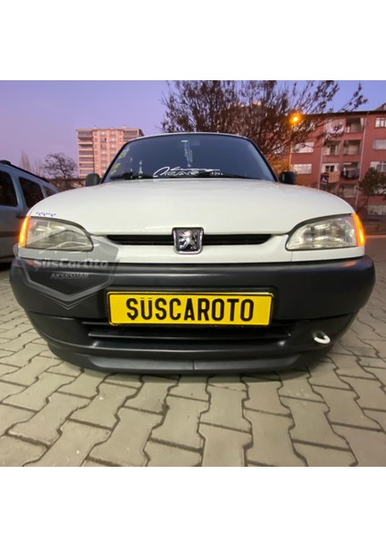 Peugeot Partner 1 1996-2003 Uyumlu Üniversal Astra H Lip Esnek Ön Lip 2 Parça Tampon Altı Dil Karlık Ön Ek
