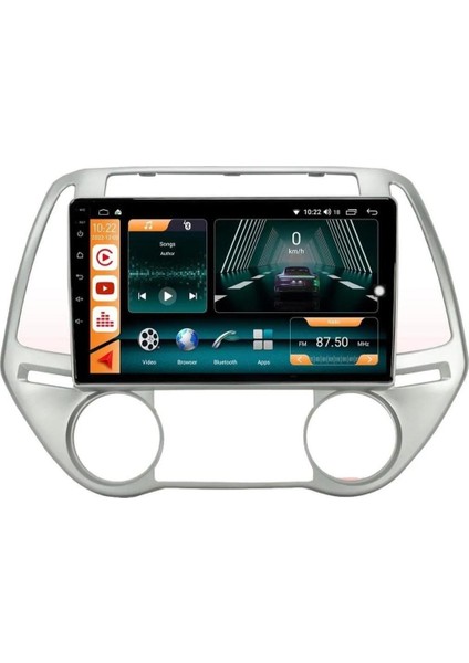 Hyundai I20 Manuel Klima 2010/2014 Androidauto/carplay Multimedya