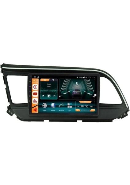 Hyundai Elentra 2018/2020 Androidauto/carplay Multimedya