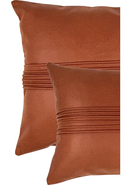 Etiyopya Serisi 2'li Kırlent Kılıfı Seti - Kiremit / 43x43cm - 50x30cm fiyatları