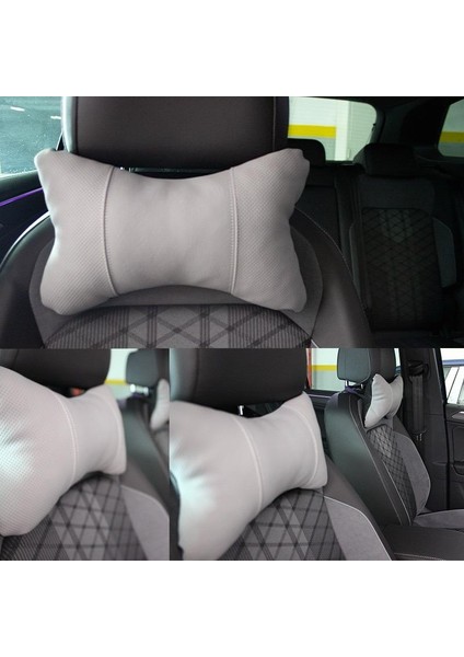 Gmc Terrain Araç Boyun Yastığı 2 Adet Gri Scr