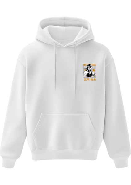 Giyu'nun Nefesi (Breath Of Giyu) Baskılı Oversize Hoodie