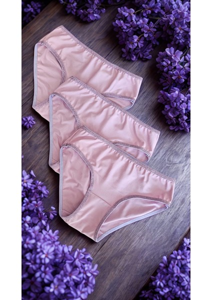 Kadın Penye Esnek Külot 3 Lü Paket S-M Beden