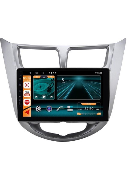 Hyundai Accent Blue 2011/2013 Androidauto/carplay Multimedya