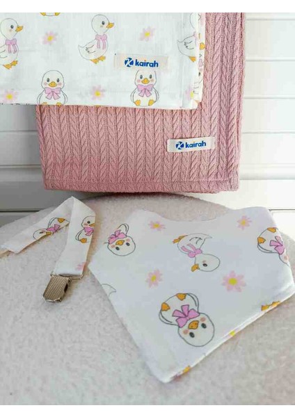 Sevimli Ördek Desenli Müslin Battaniye Seti fiyatları