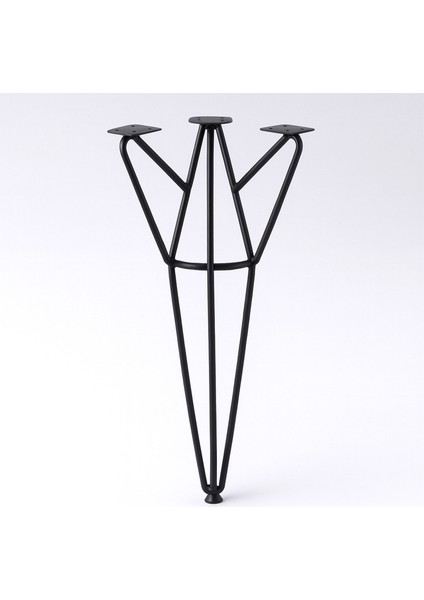 Rüzgar 71 cm Siyah Metal Masa ve Sehpa Ayağı Dayanıklı Mobilya Destek Yükseltici Ayak Modern Tasarım