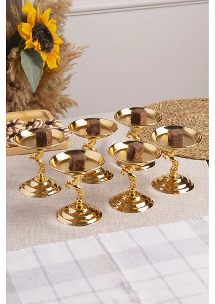 OK032 Manor Altın Aksesuarlı Ayaklı Lokumluk 8.5 cm – Şık Sunumluk ve Dekoratif Servis Ürünü modelleri