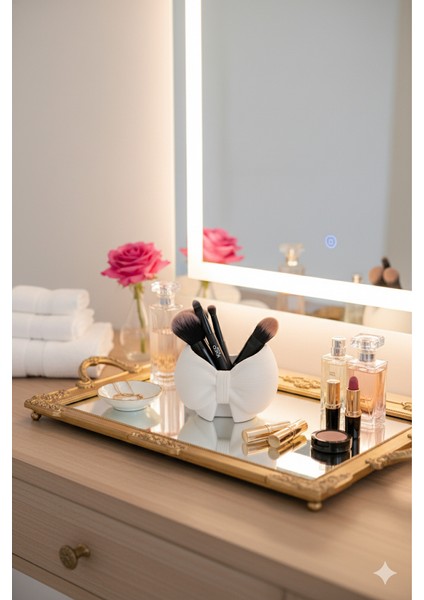 Fiyonk Formunda Dekoratif Fırçalık/vazo/organizer